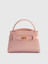 Charles & Keith - Aubrielle Croc-effect Top Handle Bag In Light Pink