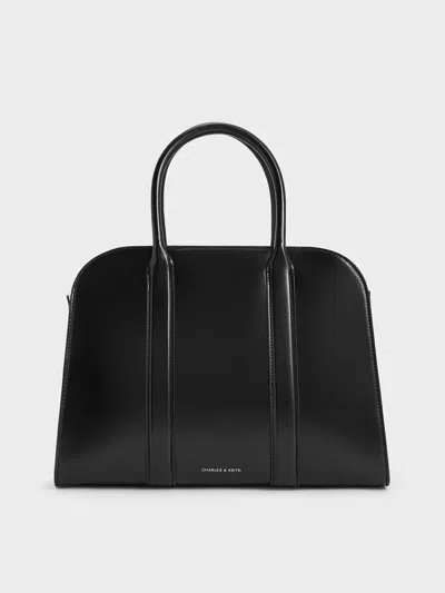 Charles & Keith - Axel Bowling Bag In Black