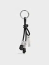Charles & Keith - Beaded Cord Knot Charm In Black