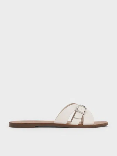 Charles & Keith - Belted Slide Sandals