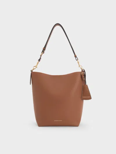 Charles & Keith - Beryl Bucket Bag In Brown
