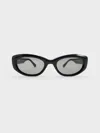 Charles & Keith - Birdie Recycled Acetate Sunglasses In Black