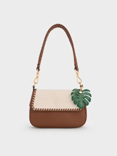 Charles & Keith - Blume Canvas Braided Shoulder Bag