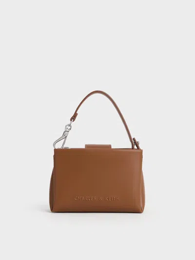 Charles & Keith - Bosie Top Handle Pouch In Brown