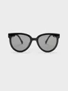 Charles & Keith - Brea Foldable Aviator Sunglasses In Black