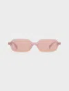 Charles & Keith - Bree Recycled Acetate Rectangular Sunglasses