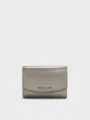 Charles & Keith - Briony Crinkle-effect Curved Flap Wallet