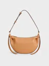 Charles & Keith - Calla Half-moon Bag In Toffee