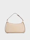 Charles & Keith - Calla Shoulder Bag In Brown