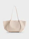 Charles & Keith - Calla Tote Bag In Oat
