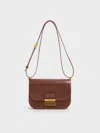 Charles & Keith - Charlot Bag In Dark Brown