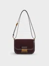 Charles & Keith - Charlot Recycled Suede Bag In Brown