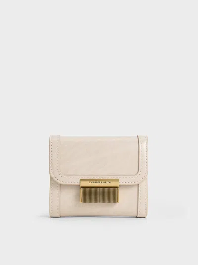 Charles & Keith - Charlot Wallet In Neutral