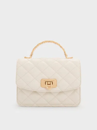 Charles & Keith - Cressida Quilted Top Handle Bag