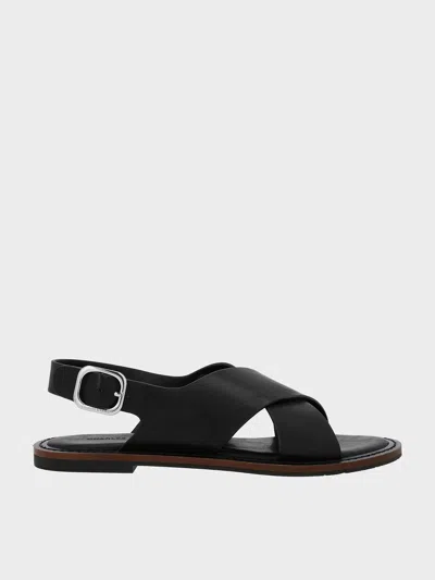 ★CHARLES&KEITH★Crossover-Strap Slingback Sandals/送料込 Charles & Keith - Crossover-strap Slingback Sandals In Black
