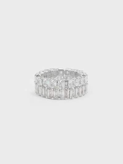 Charles & Keith - Crystal Double-row Eternity Ring