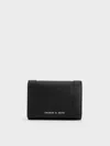 Charles & Keith Daylla Wallet In Noir