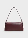 Charles & Keith - Deyna Double-strap Shoulder Bag In Red
