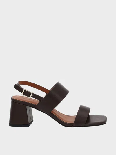 Charles & Keith - Double-strap Block-heel Slingback Sandals