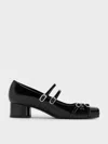 Charles & Keith - Double-strap Mary Jane Pumps