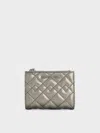 Charles & Keith - Duo Metallic Quilted Small Wallet