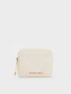 Charles & Keith - Duo Quilted Card Holder In White