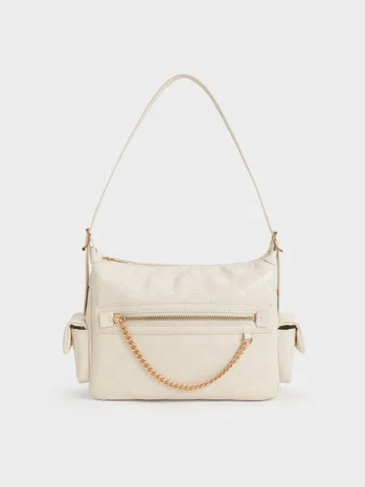 Charles & Keith - Duo Quilted Shoulder Bag