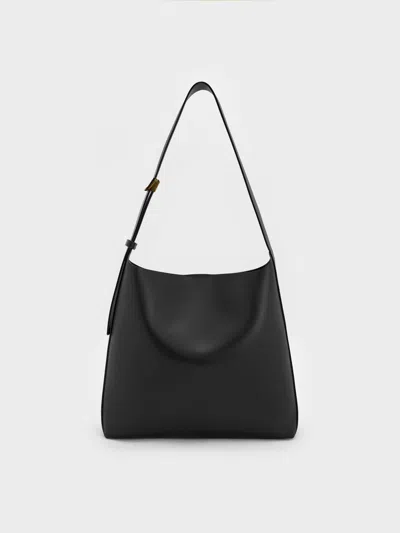 Charles & Keith - Edna Tote Bag In Black
