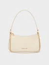 Charles & Keith - Elspeth Croc-effect Chain-link Shoulder Bag