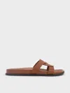 Charles & Keith - Interwoven Cut-out Slide Sandals