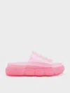 Charles & Keith Fia See-through Slide Sandals In Light Pink