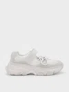 Charles & Keith - Gaskell Lace Mary Jane Sneakers In White