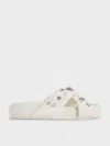 Charles & Keith - Gem & Pearl Flatform Sandals