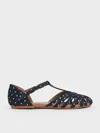 Charles & Keith - Girls' Dotted Caged T-bar Sandals