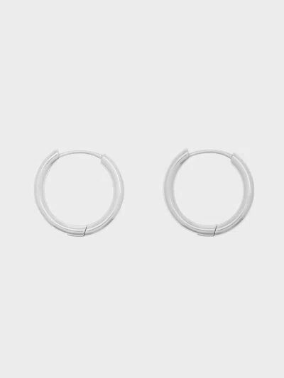 Charles & Keith - Hoop Earrings In Silver
