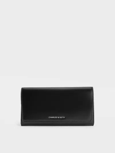 Charles & Keith - Irie Long Wallet In Noir