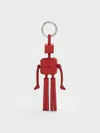 Charles & Keith - Ivette Woven Robot Bag Charm In Red