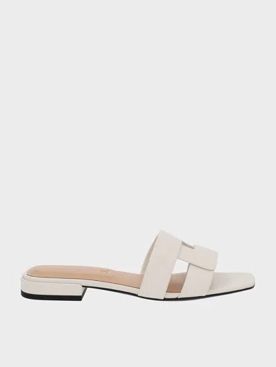 Charles & Keith - Joan Leather Slide Sandals