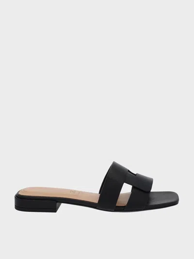 Charles & Keith - Joan Leather Slide Sandals