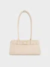 Charles & Keith - Jody Leather Belted Shoulder Bag