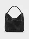 Charles & Keith - Juno Perforated Hobo Bag