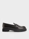 Charles & Keith - Kaiya Penny Loafers In Dark Brown