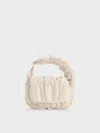 Charles & Keith - Klio Nylon Ruched Micro Bag Charm