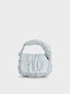 Charles & Keith - Klio Nylon Ruched Micro Bag Charm