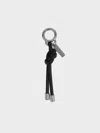 Charles & Keith - Knotted Rope Charm In Noir