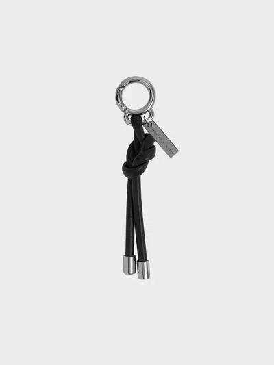 Charles & Keith - Knotted Rope Charm In Noir