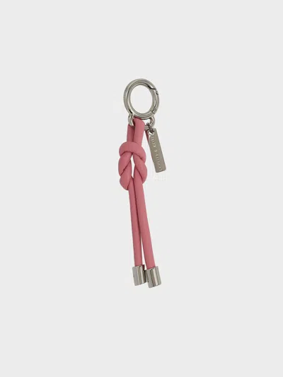 Charles & Keith - Knotted Rope Charm In Pink
