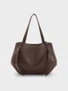 Charles & Keith - Large Calla Tote Bag In Brown