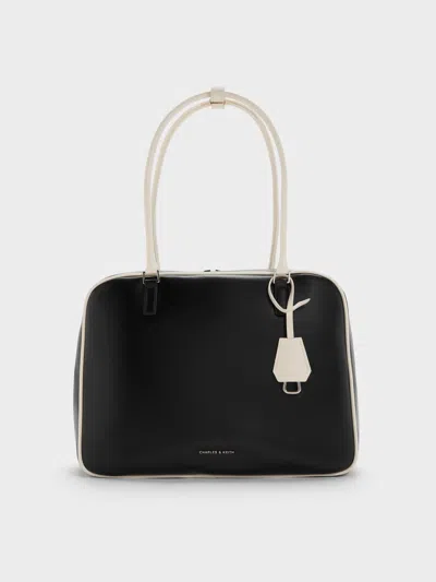 Charles & Keith - Large Sianna Two-tone Bowling Bag In Multi