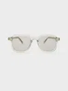 Charles & Keith - Leighton Recycled Acetate Square Sunglasses